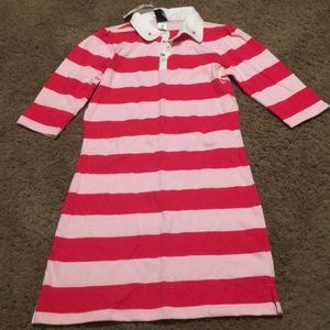 Vintage NWTs Gap striped pink dress Sz M 7-8)